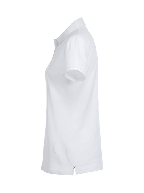 Clique Damen Stetch Premium Polo, weiss 028241